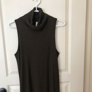 Olive green fall dress